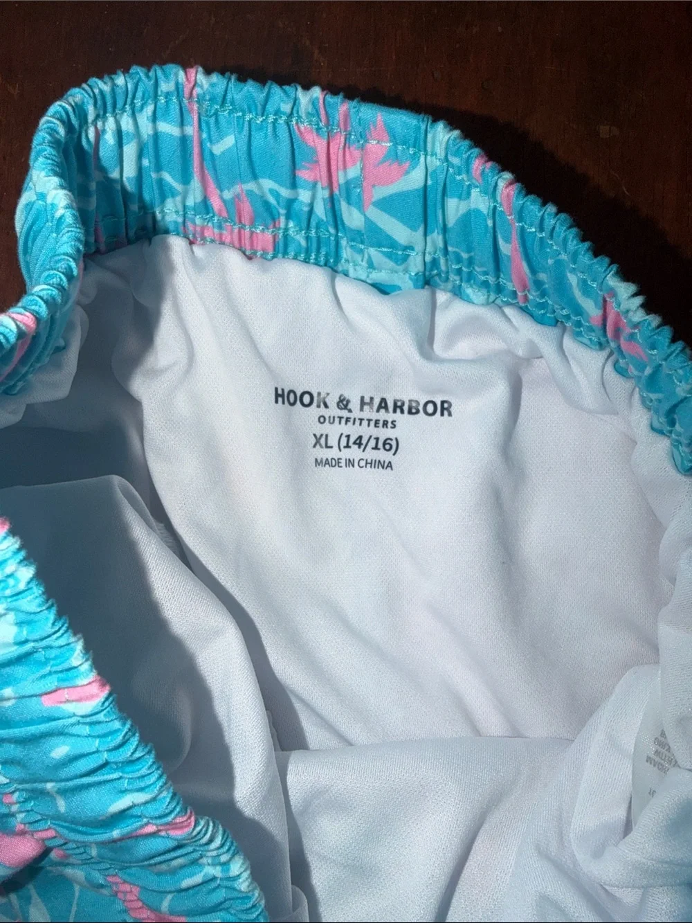 Boys Hooks & Harbor Swim Trunks XL